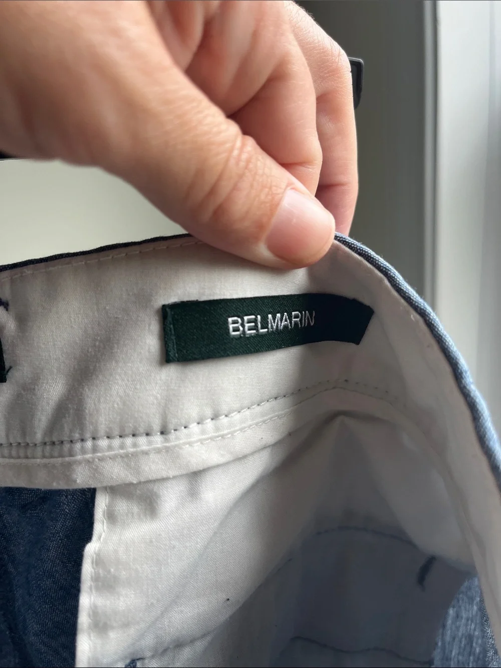 J. Crew Light Blue Chambray Trousers